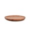Acacia Wood Round Platters Set of 4 for Ottoman or Side Table, Charcuterie Board or Cheese Platter for Living Room (8" x 8" x 0.75")